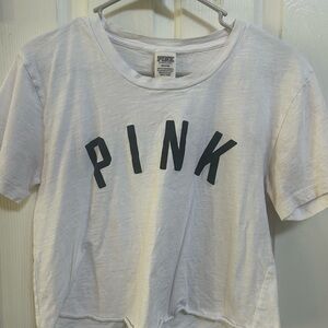 PINK Victoria's Secret White Crop Top